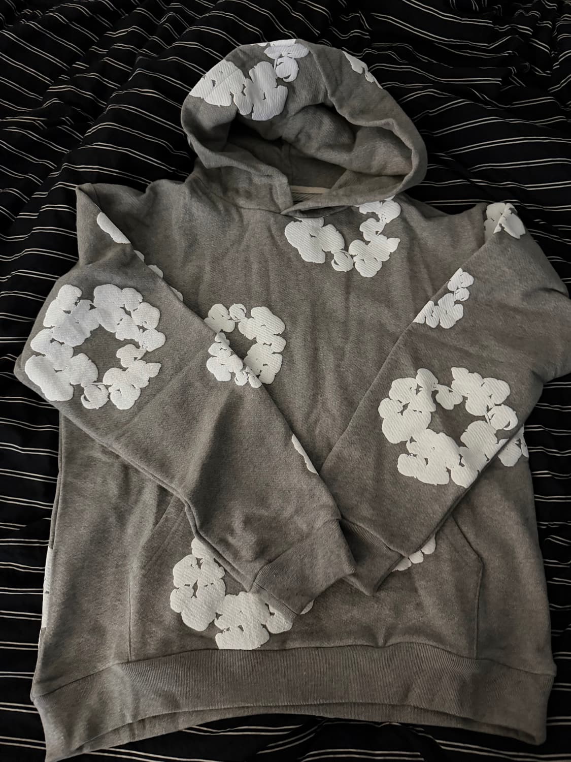 데님티어스 그레이 후드티 M 상품이미지1