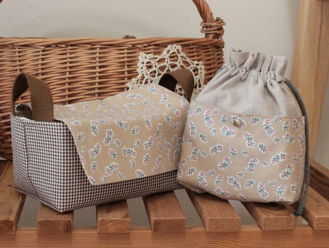 핸드메이드 2포켓 스트링 파우치 상품이미지10