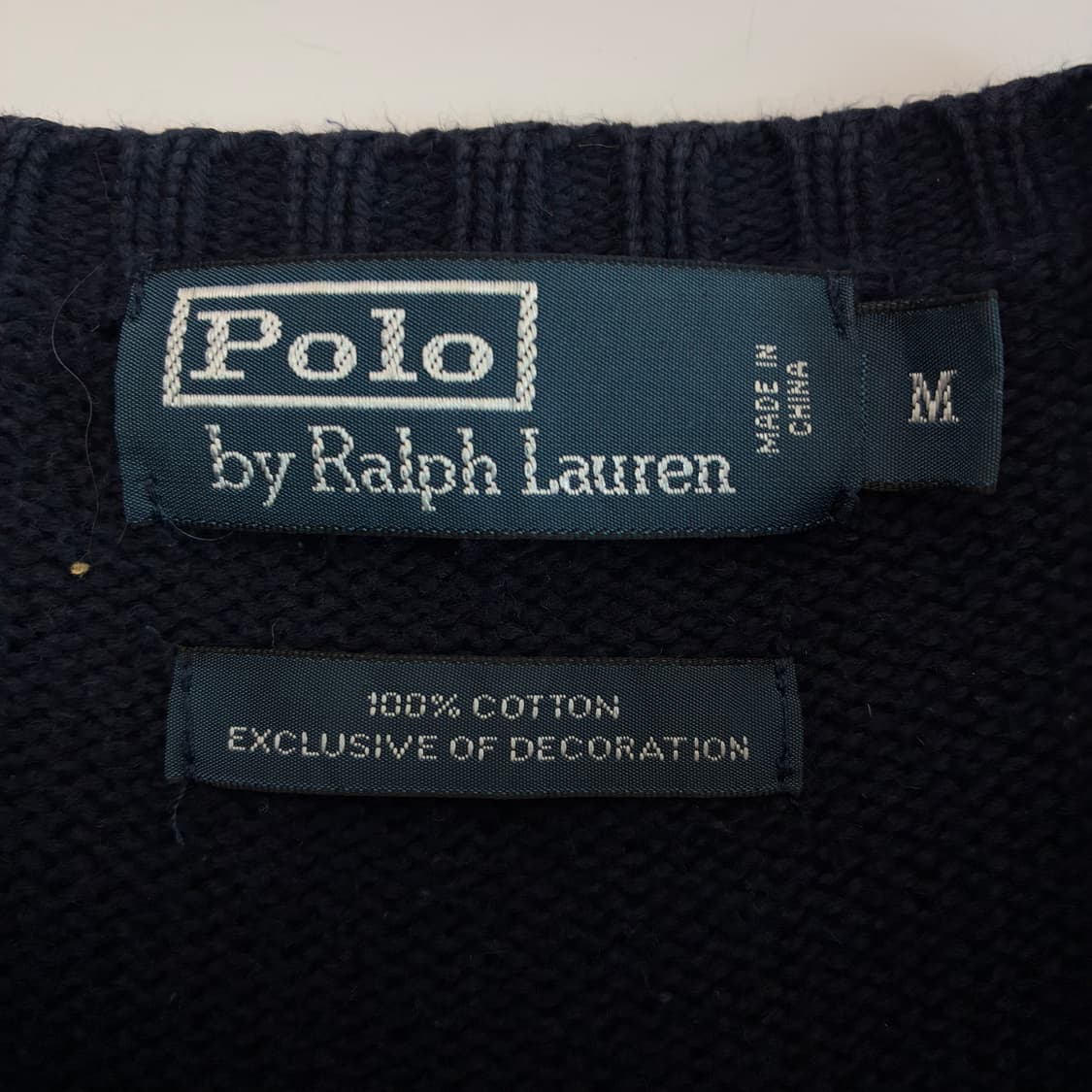 Polo   폴로 랄프로렌 자수 코튼 네이비 니트 상품이미지4