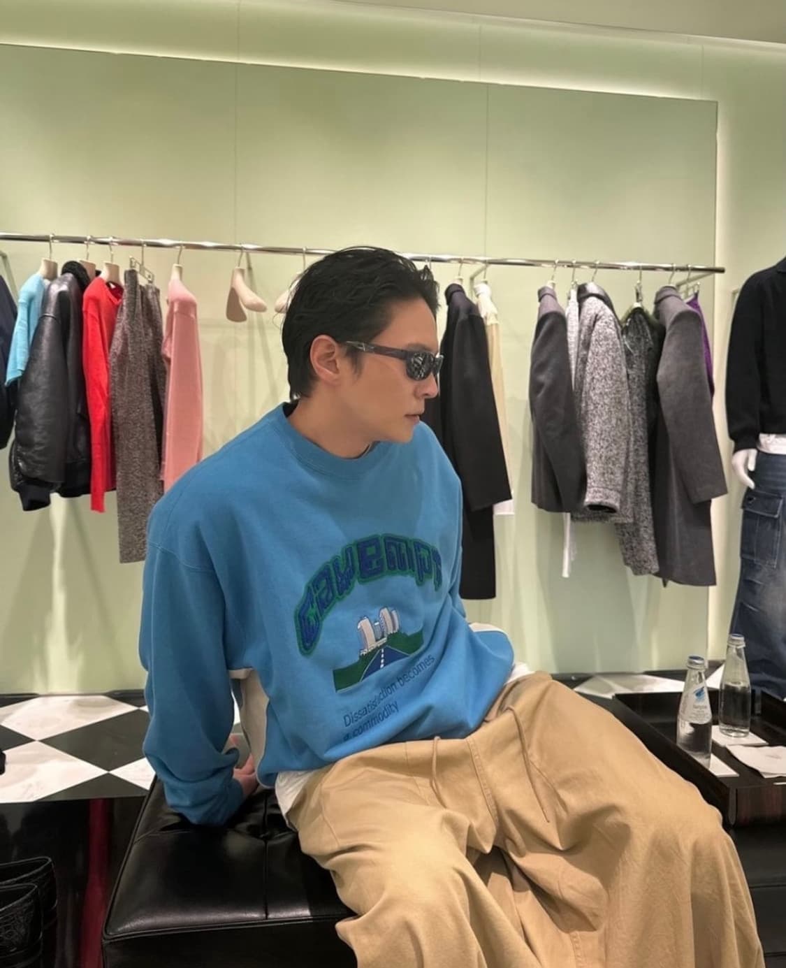 [L] 카브엠트 스웻셔츠 블루 상품이미지1