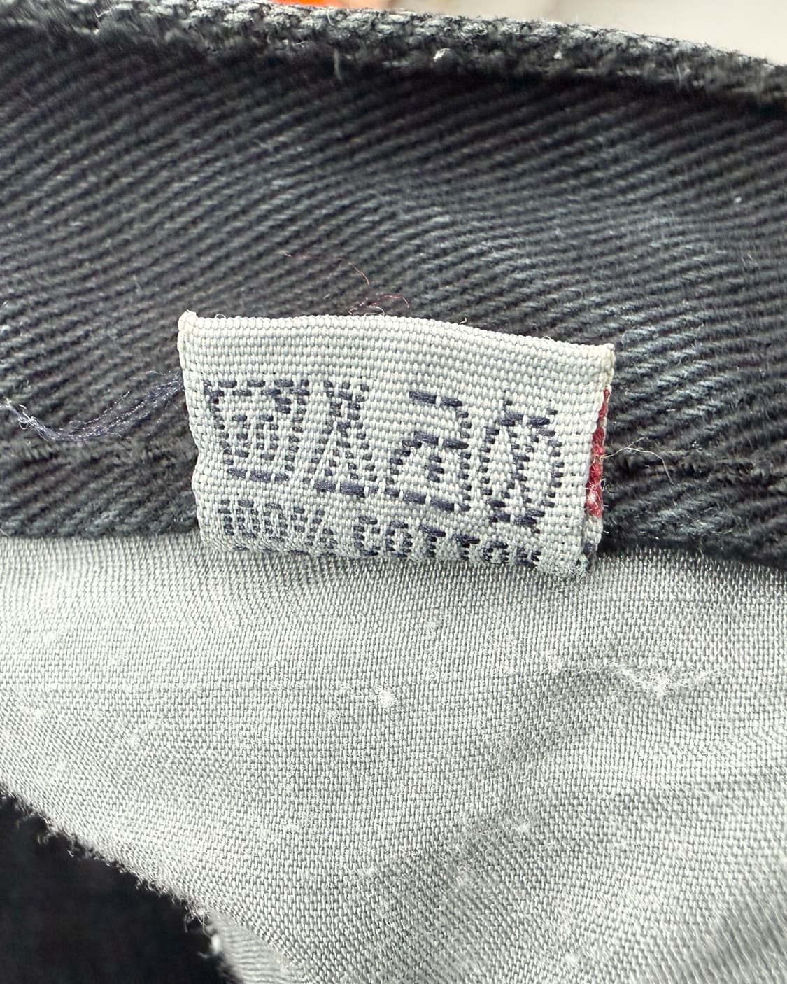 조르지오 아르마니 90S 스틸링 패치 흑청 블랙 데님 팬츠 상품이미지10