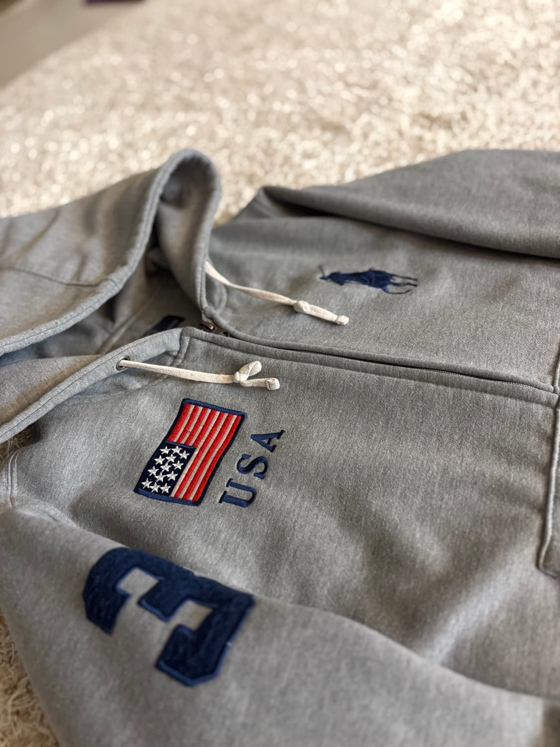 폴로 성조기 대장급 후드집업 판매합니다 상품이미지2