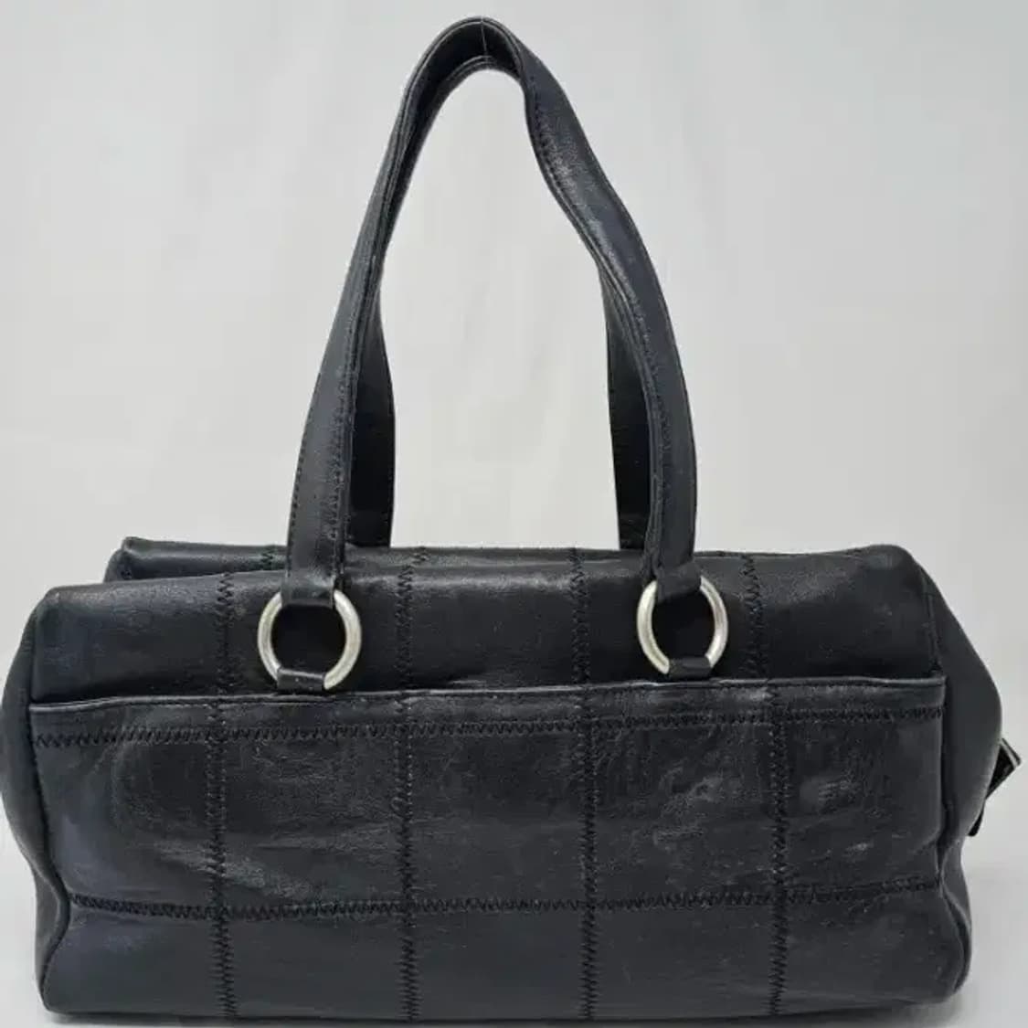 정품 샤넬 캐비어 정방 볼링 토트백 상품이미지3