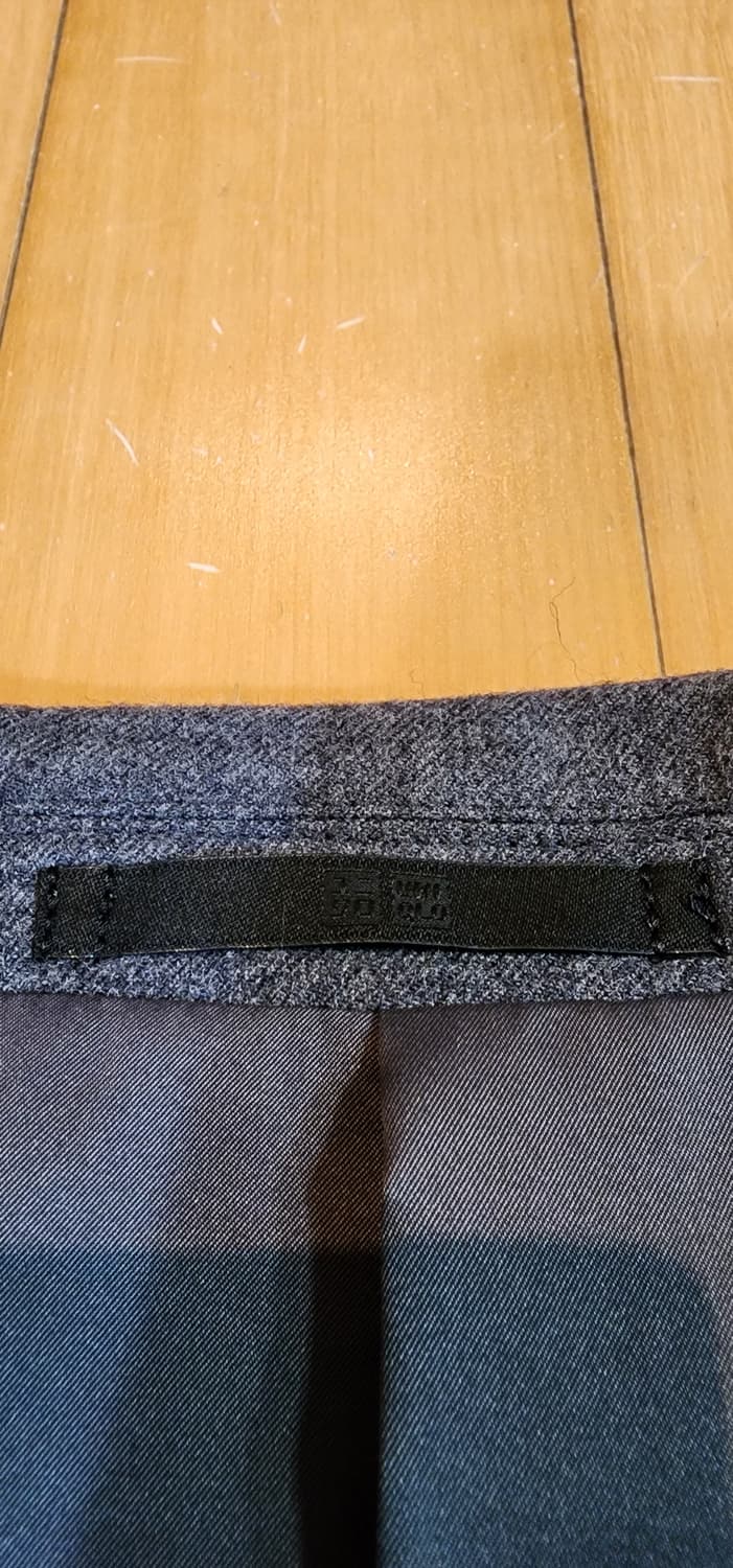 (간절기용)유니클로 그레이 모직자켓 L 상품이미지6