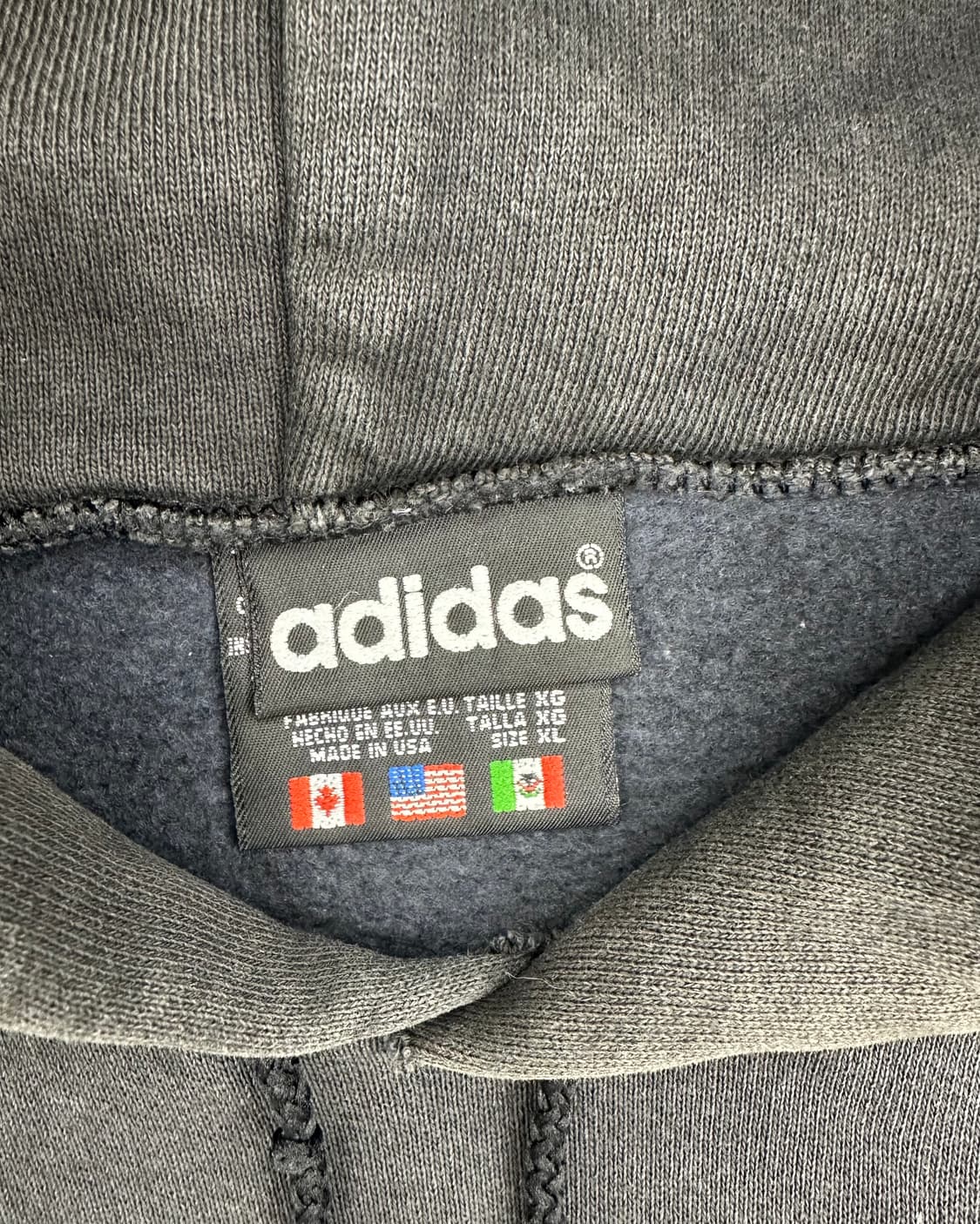 (2XL)90'S 아디다스 USA 후드-M1248 상품이미지4