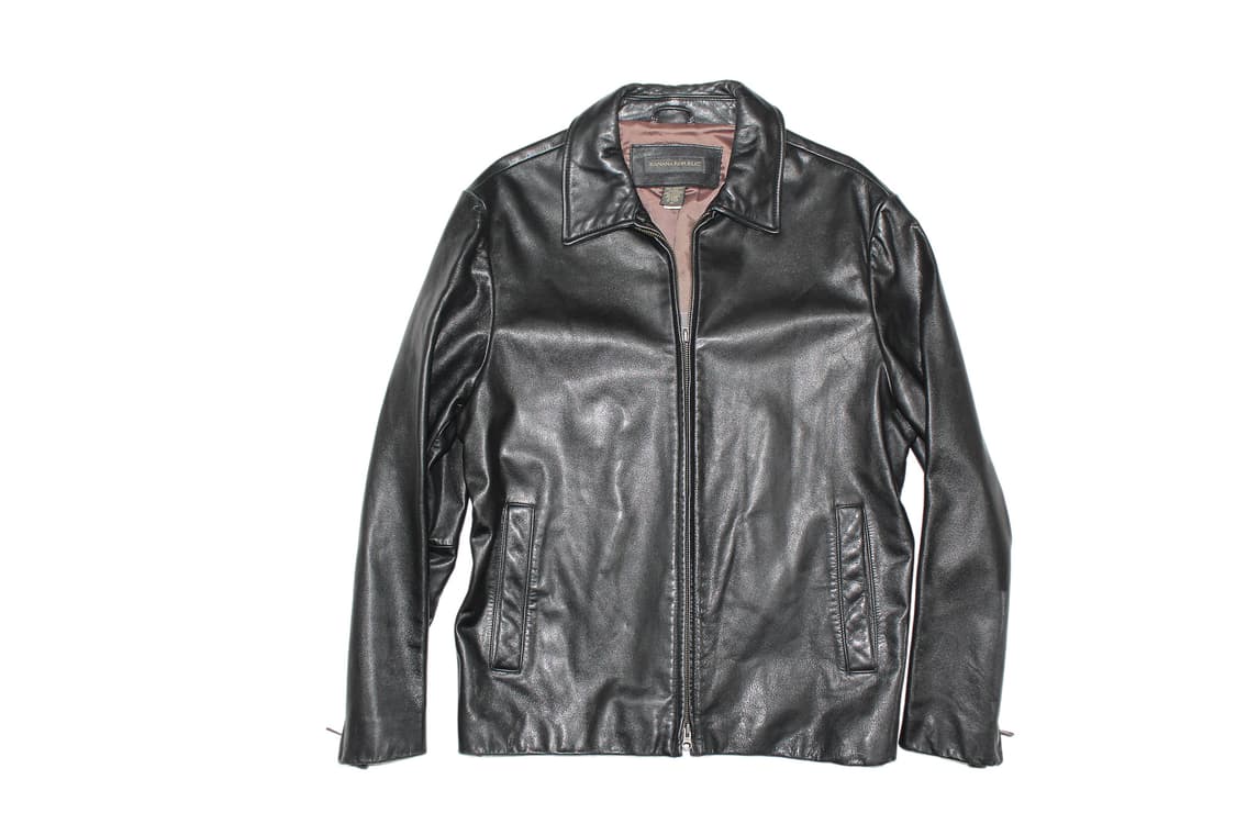 1990s BananaRepublic 바나나리퍼블릭 카우하이드 레더 자켓 상품이미지1