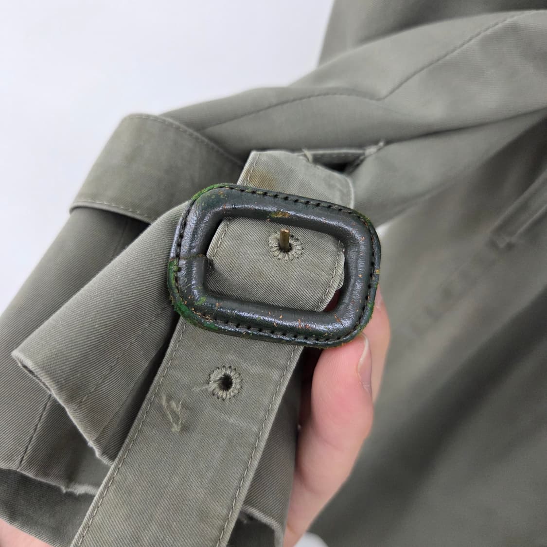 닥스 롱 트렌치 코트 카키 남XL 상품이미지7