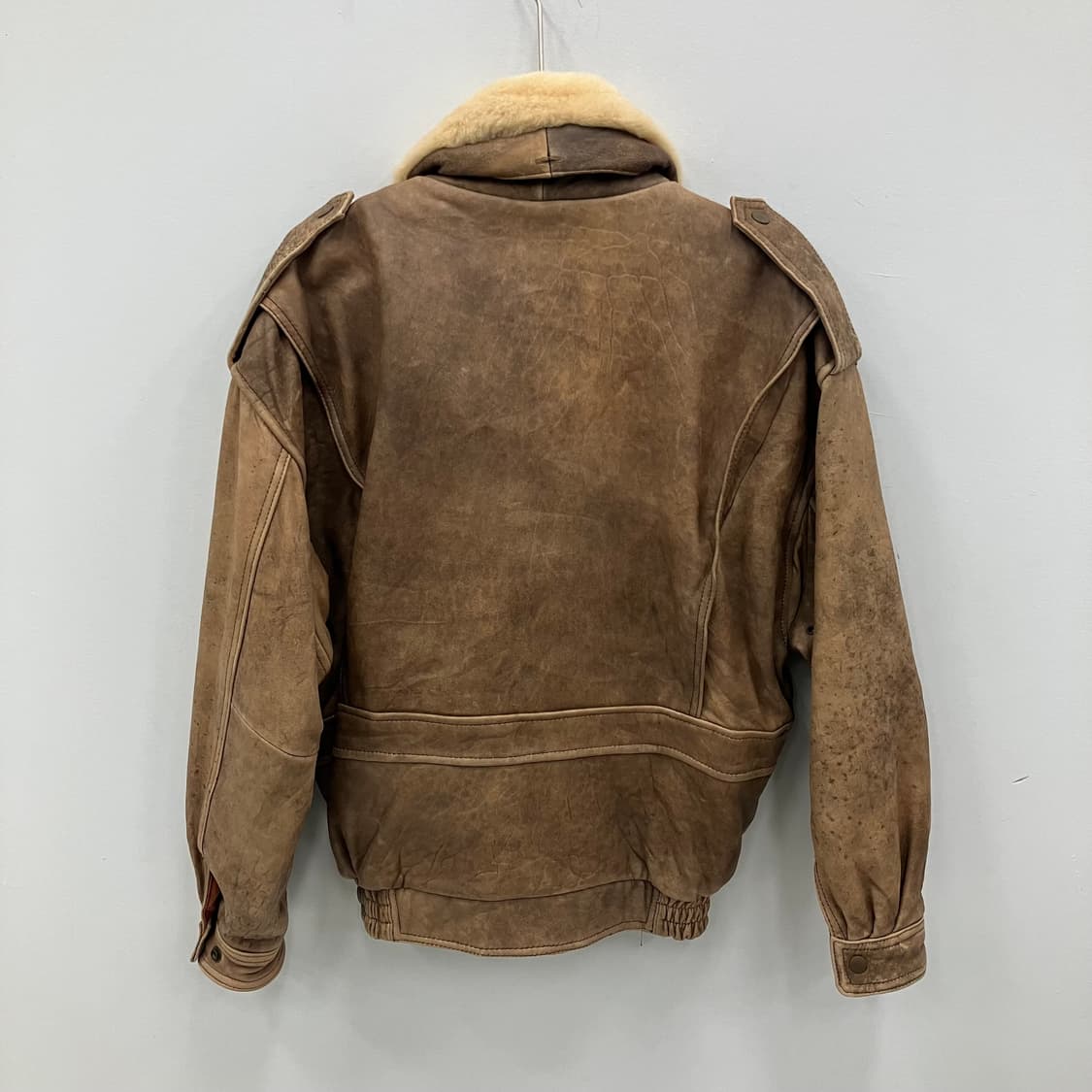 VTG 빈티지 브라운 램스킨 G-1 무스탕 L 상품이미지2