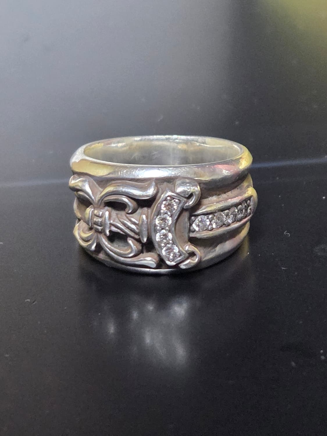 us8) 크롬하츠 파베 다이아 대거링 상품이미지1