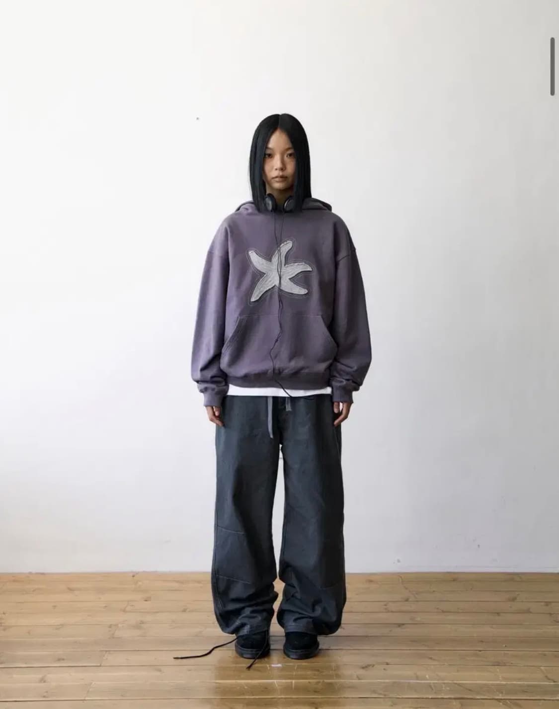 더콜디스트모먼트 트렁큰 레이어드 팬츠 차콜 s 상품이미지2