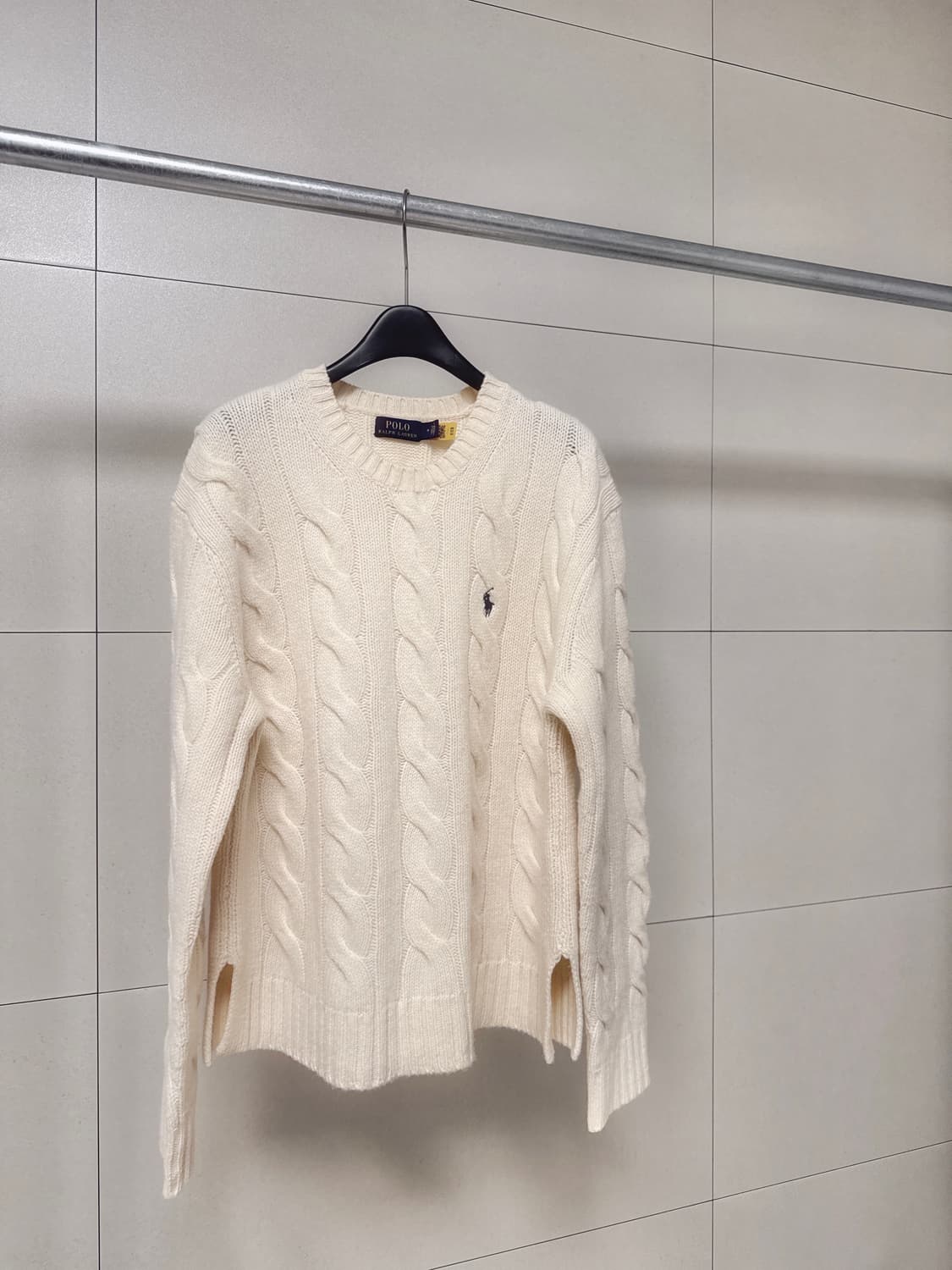 폴로 랄프로렌 캐시 혼방 케이블 니트 상품이미지1