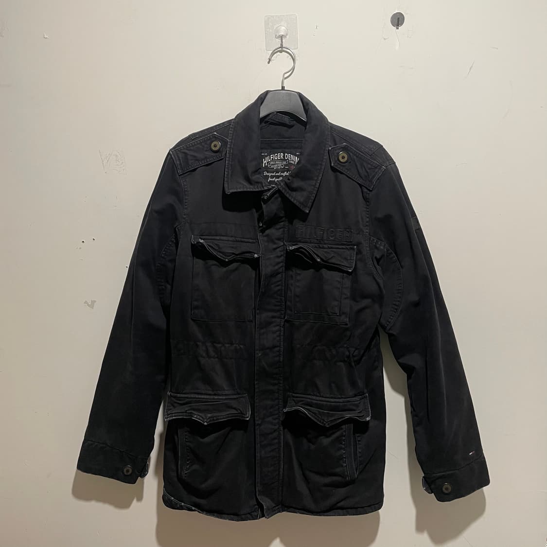 힐피거 데님 야상 블랙 상품이미지1