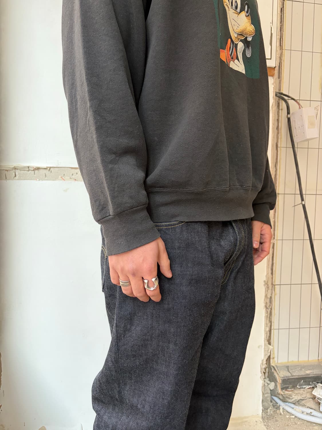 90’s Disney Goofy logo faded sweatshirt  상품이미지8