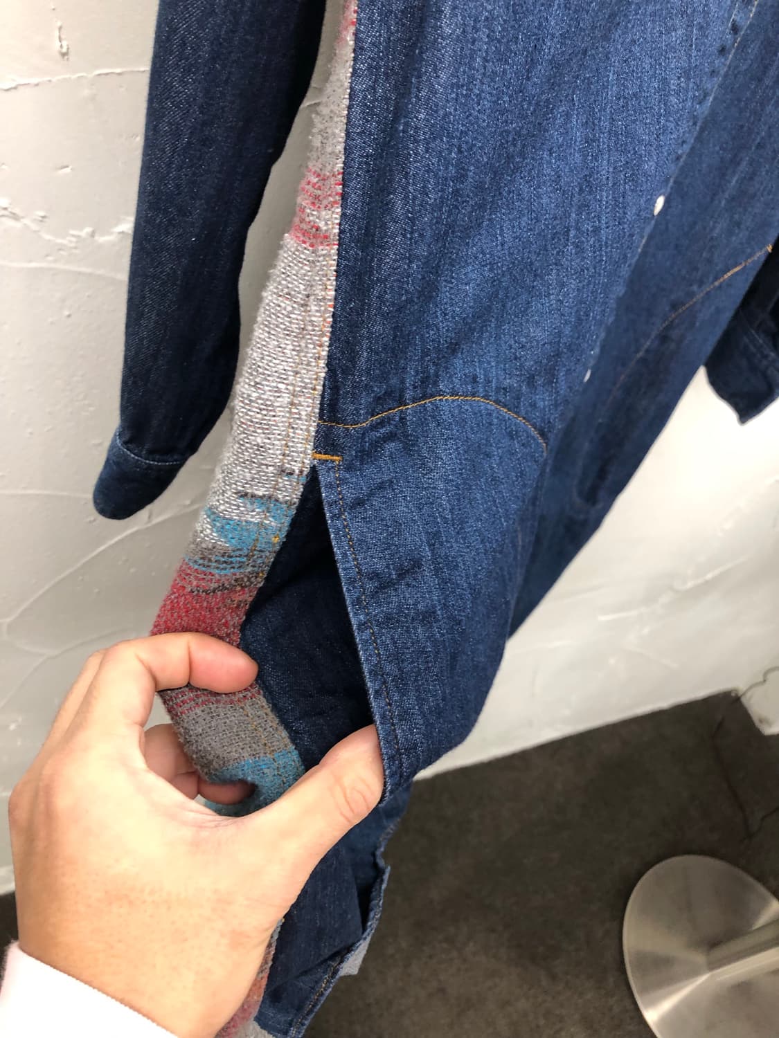 웨스턴 나바호 롱 데님 셔츠 상품이미지3