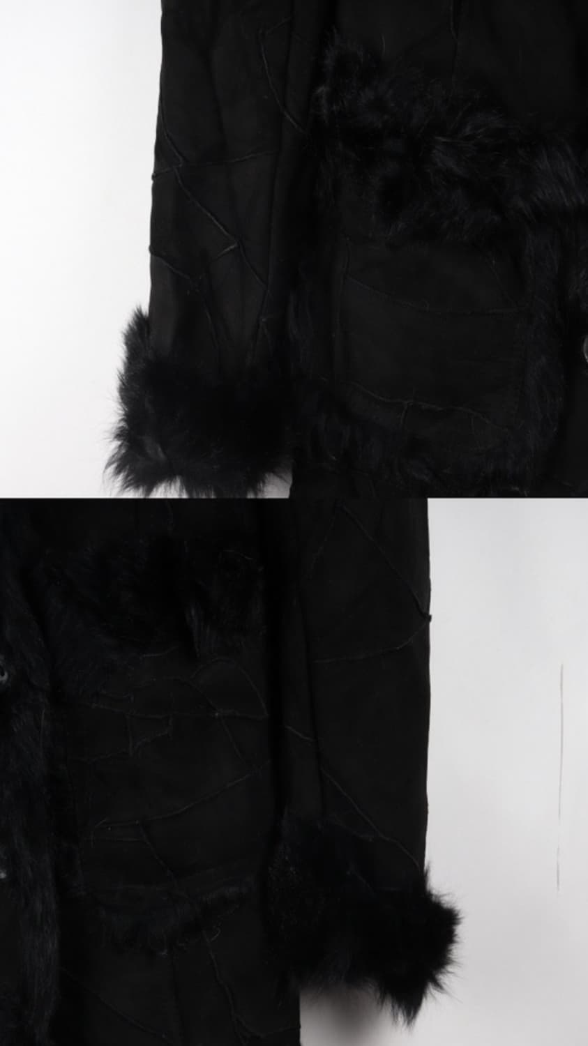 핀터깔 블랙 퍼 무스탕 상품이미지2