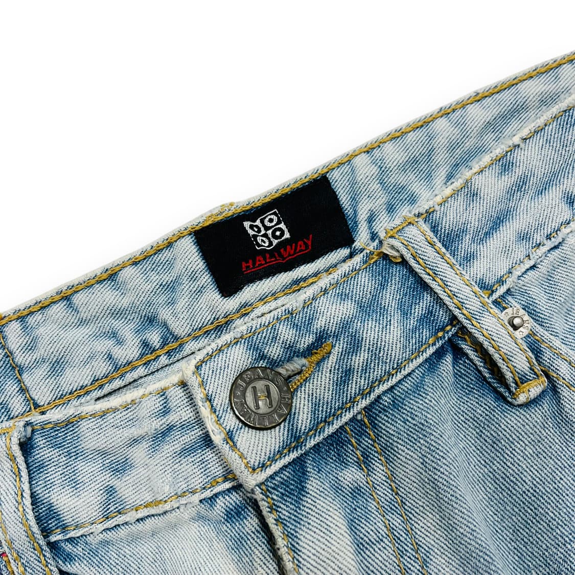 HWLLWAY scratch punching denim pants 상품이미지5