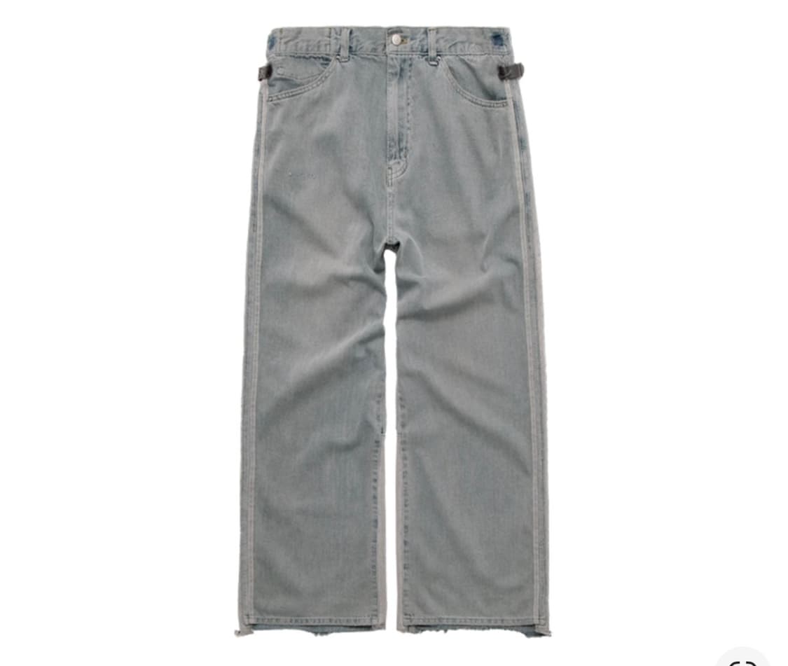 폴리테루 리빌드 고시마 데님 팬츠 타입 002 (테이프) 블루 그레이 상품이미지1