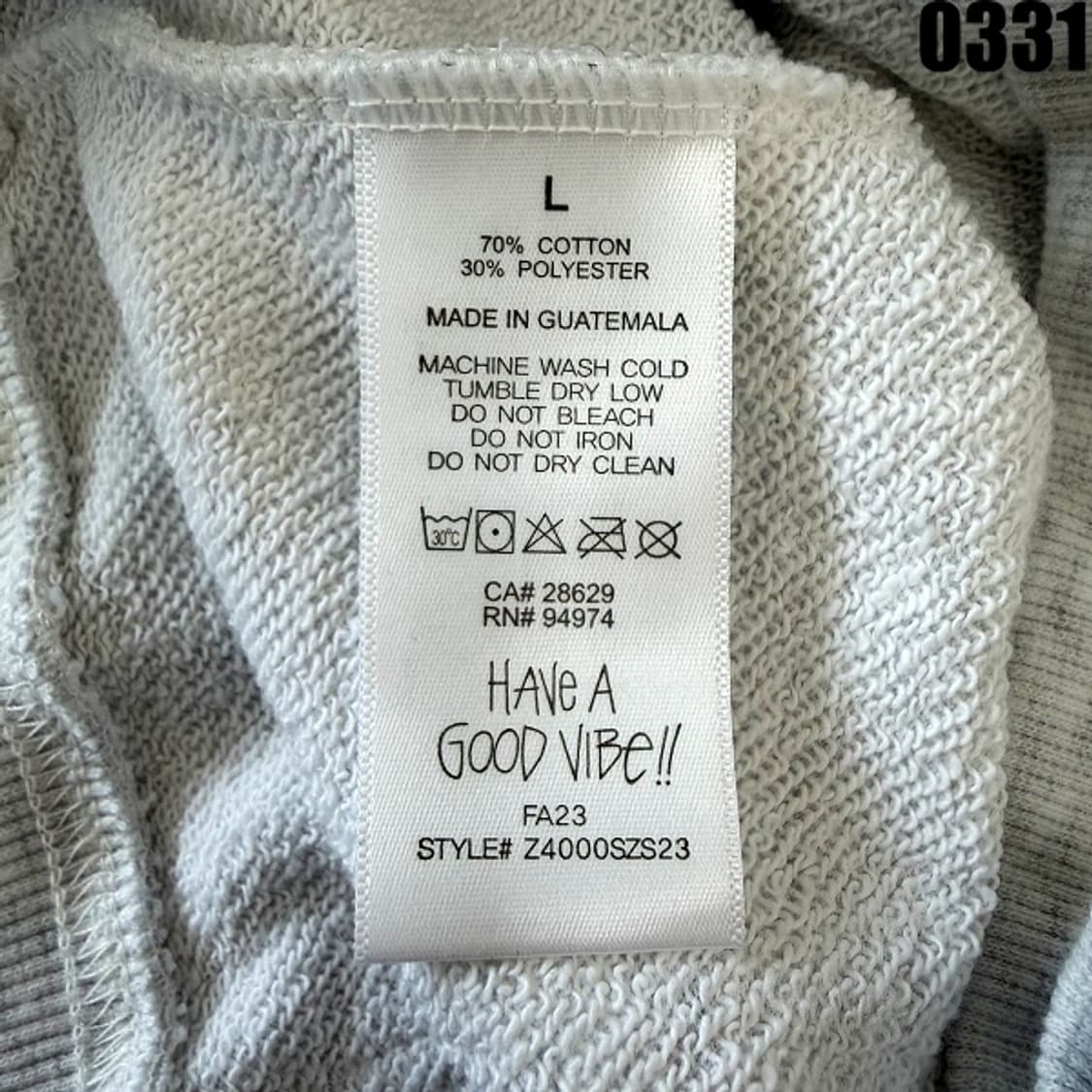 스투시(STUSSY) 베이직 로고 후드티 L 0331 상품이미지5