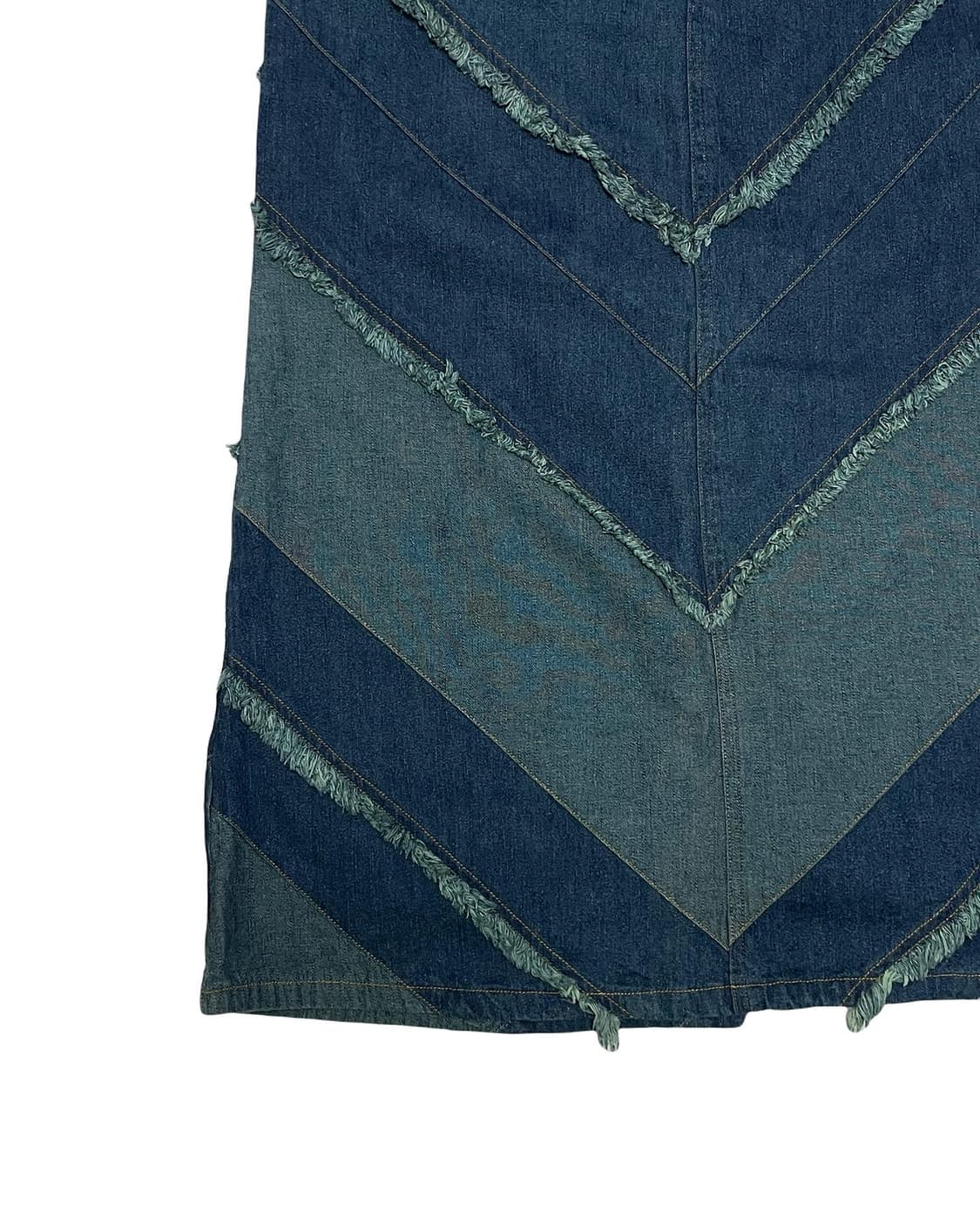 Denim detail long skirt  상품이미지3