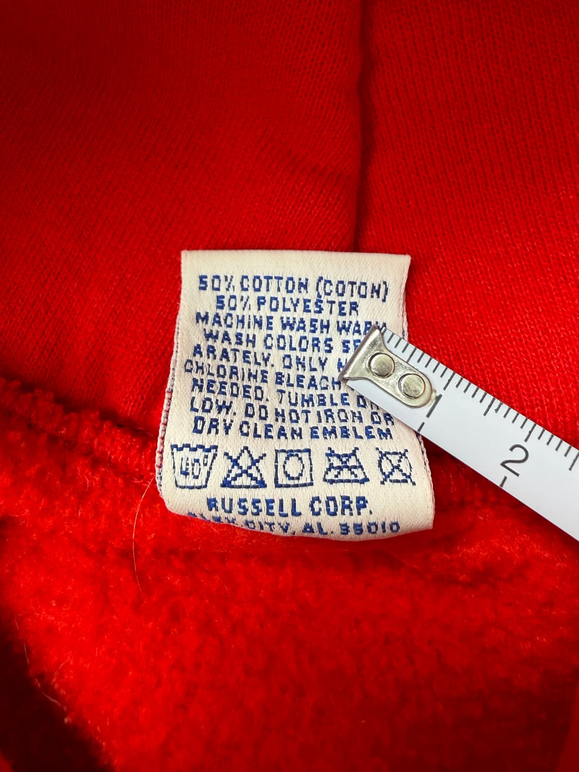 90s Russell Hoodie (red) 상품이미지4