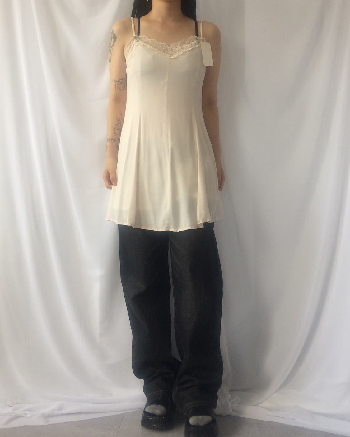 Lace point sleeveless onepiece 상품이미지5