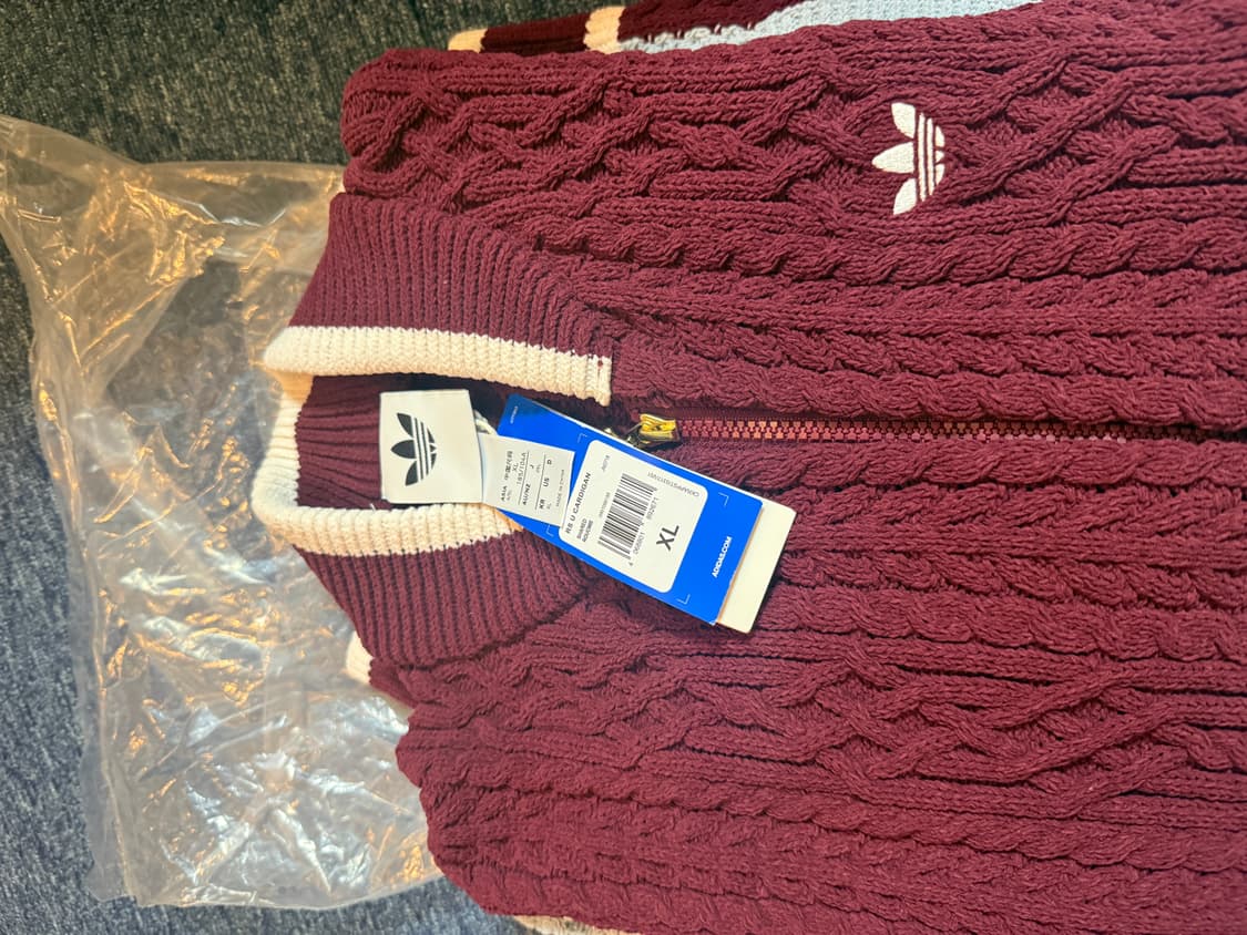 ADIDAS 오리지널 레트로 리믹스 가디건 XL 새상품  상품이미지8