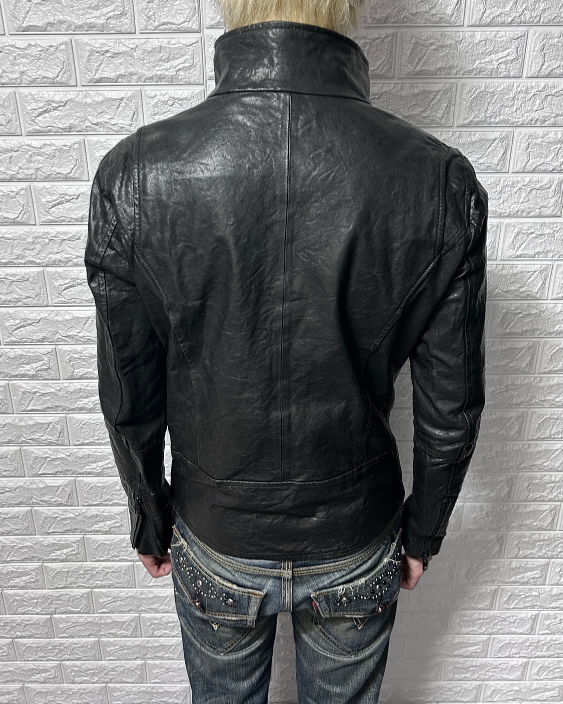 206 Homme Asymmetric High-neck Sheepskin 상품이미지3