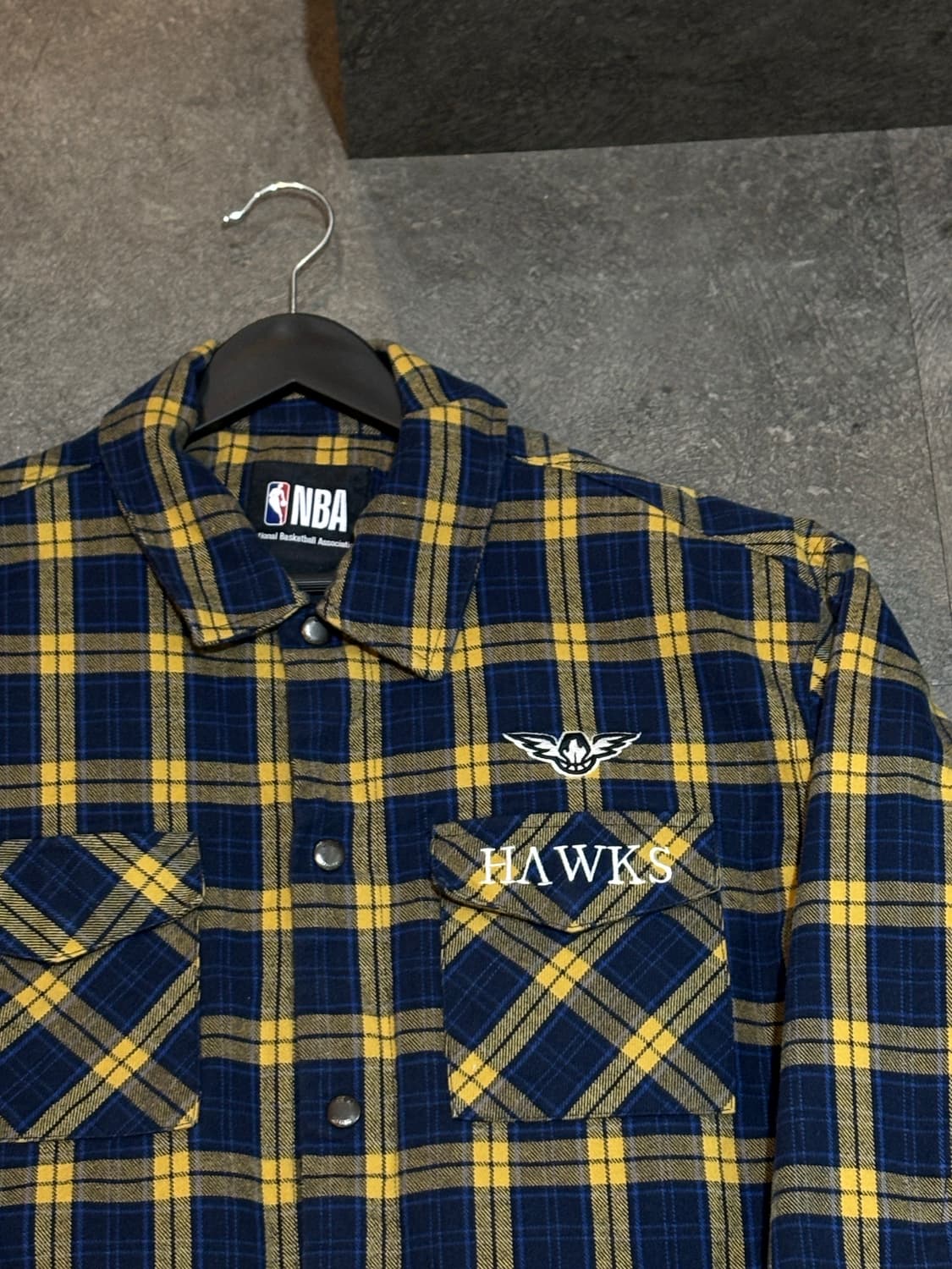 NBA 애틀렌타 호크스 누빔점퍼 바시티자켓 L사이즈 상품이미지4