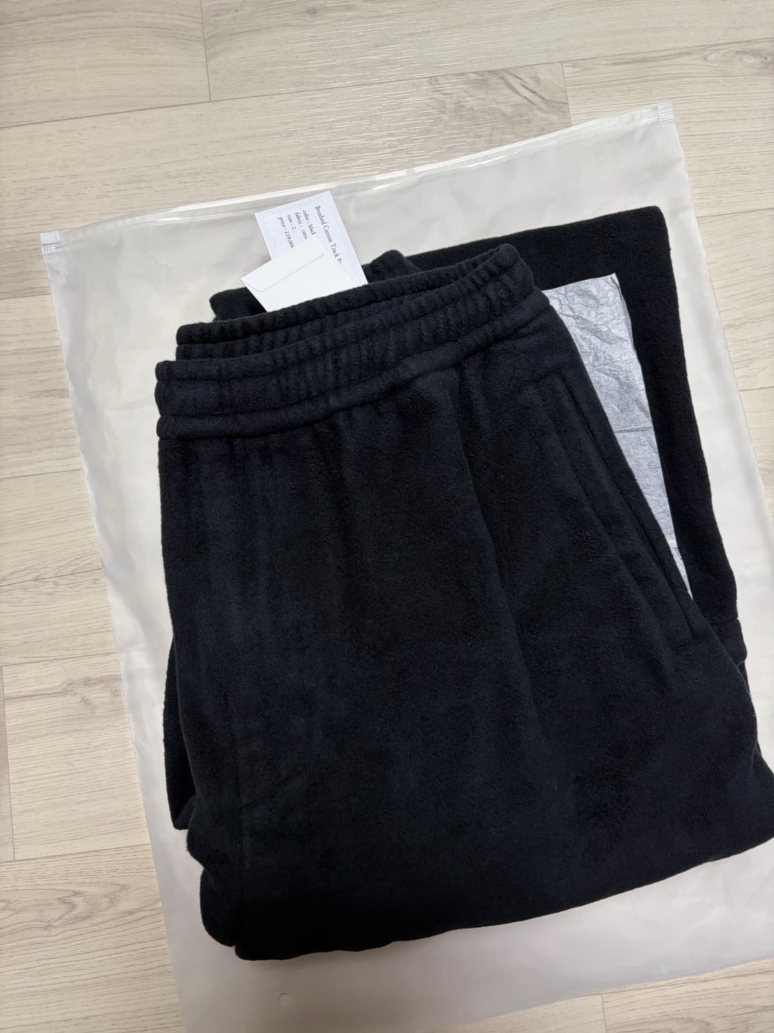 스틸네스 Brushed cotton track pant 블랙 2사이즈 상품이미지1