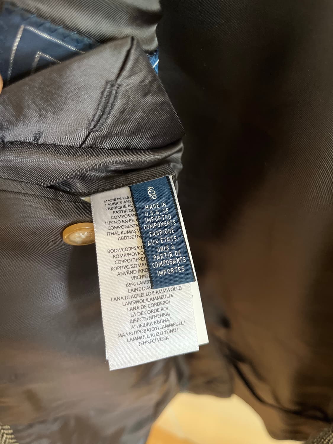 랄프로렌 Rl67  헤링본 알파카울자켓 베스트 세트 상품이미지8