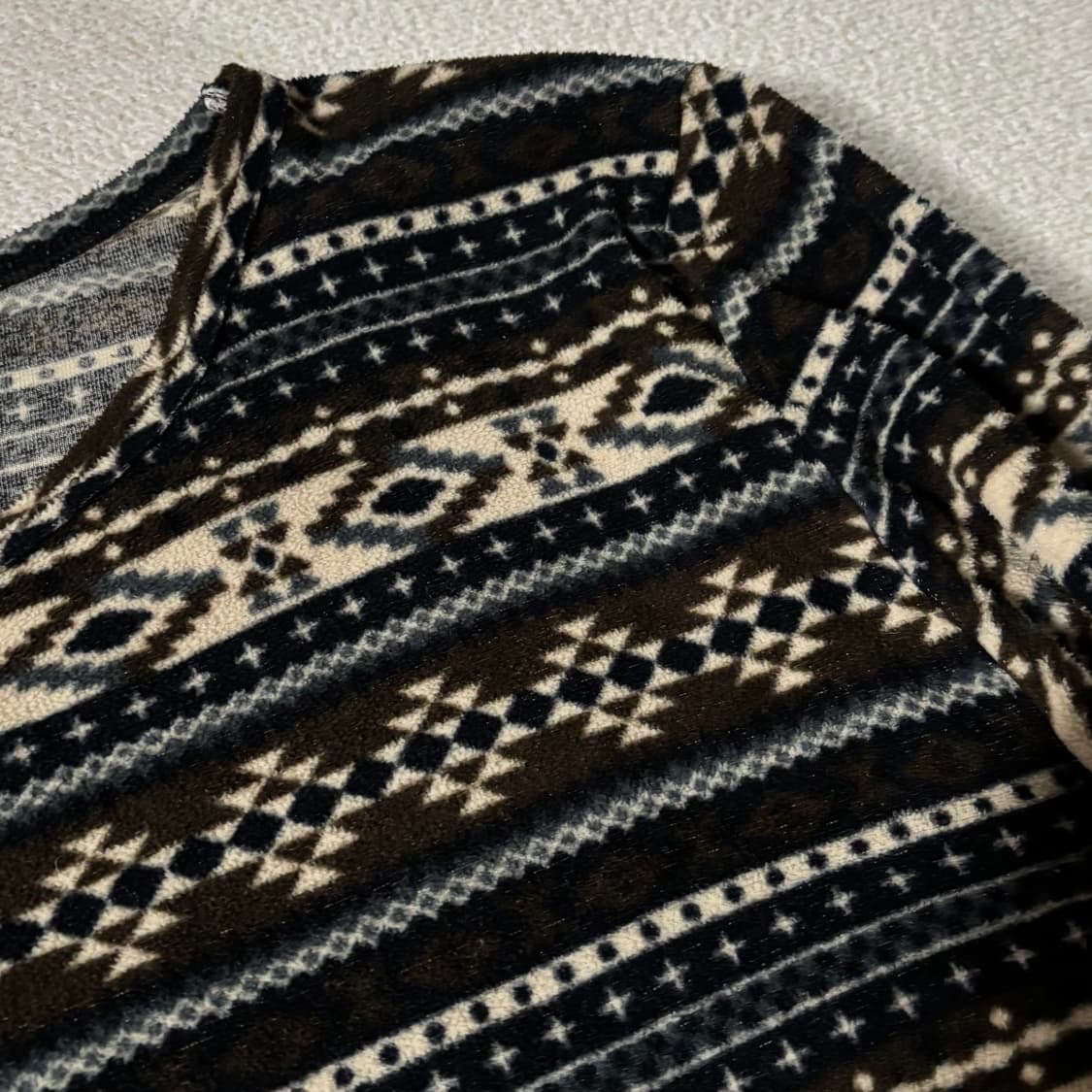 일본빈티지 노르딕 패턴 이너 탑 상품이미지2