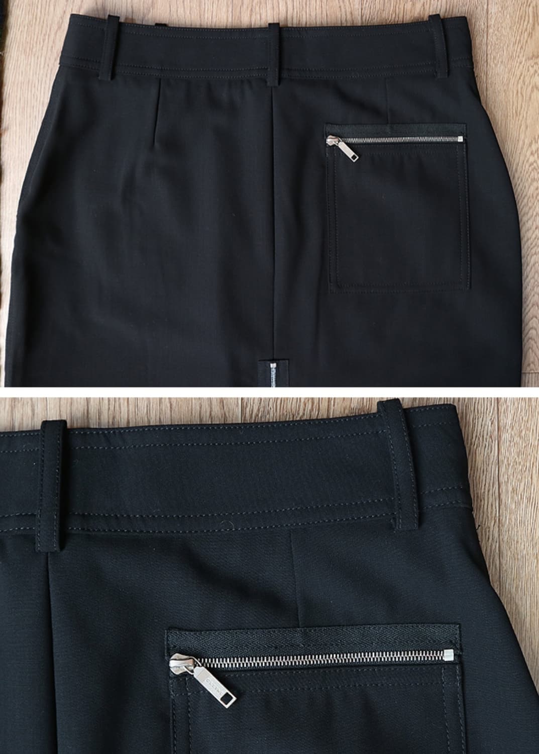 프랑스 메이드 CELINE 셀린느 울100% 블랙 스커트  최상컨디션  상품이미지6