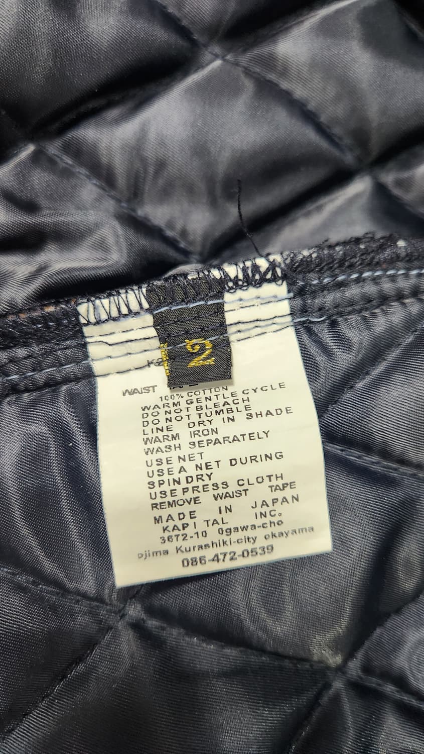 KAPITAL 캐피탈 넬 체크 x 퀼팅 슬래피 셔츠 코트 사이즈2 상품이미지3