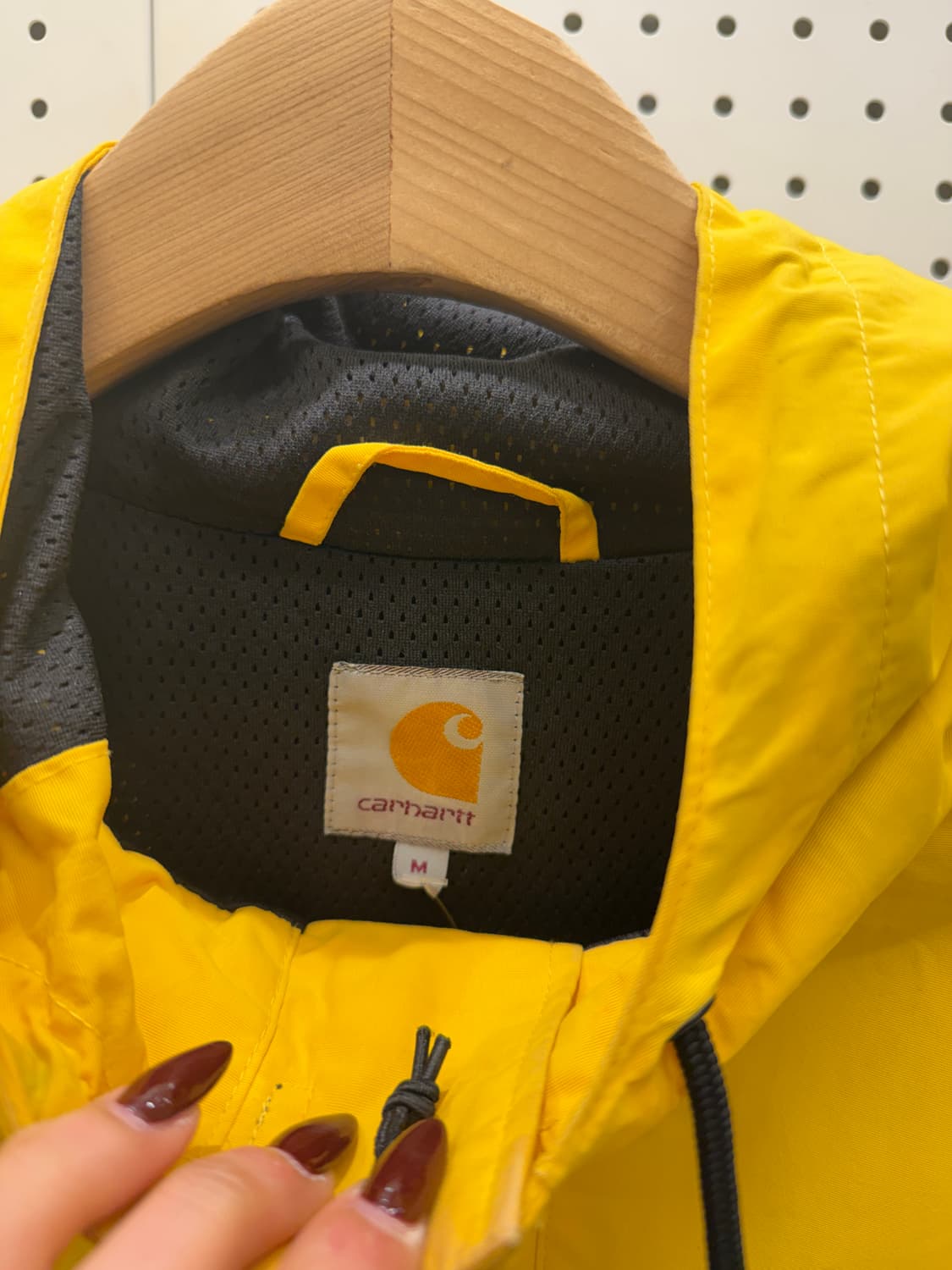 칼하트 옐로우 후드 아노락 재킷 U1352 상품이미지5