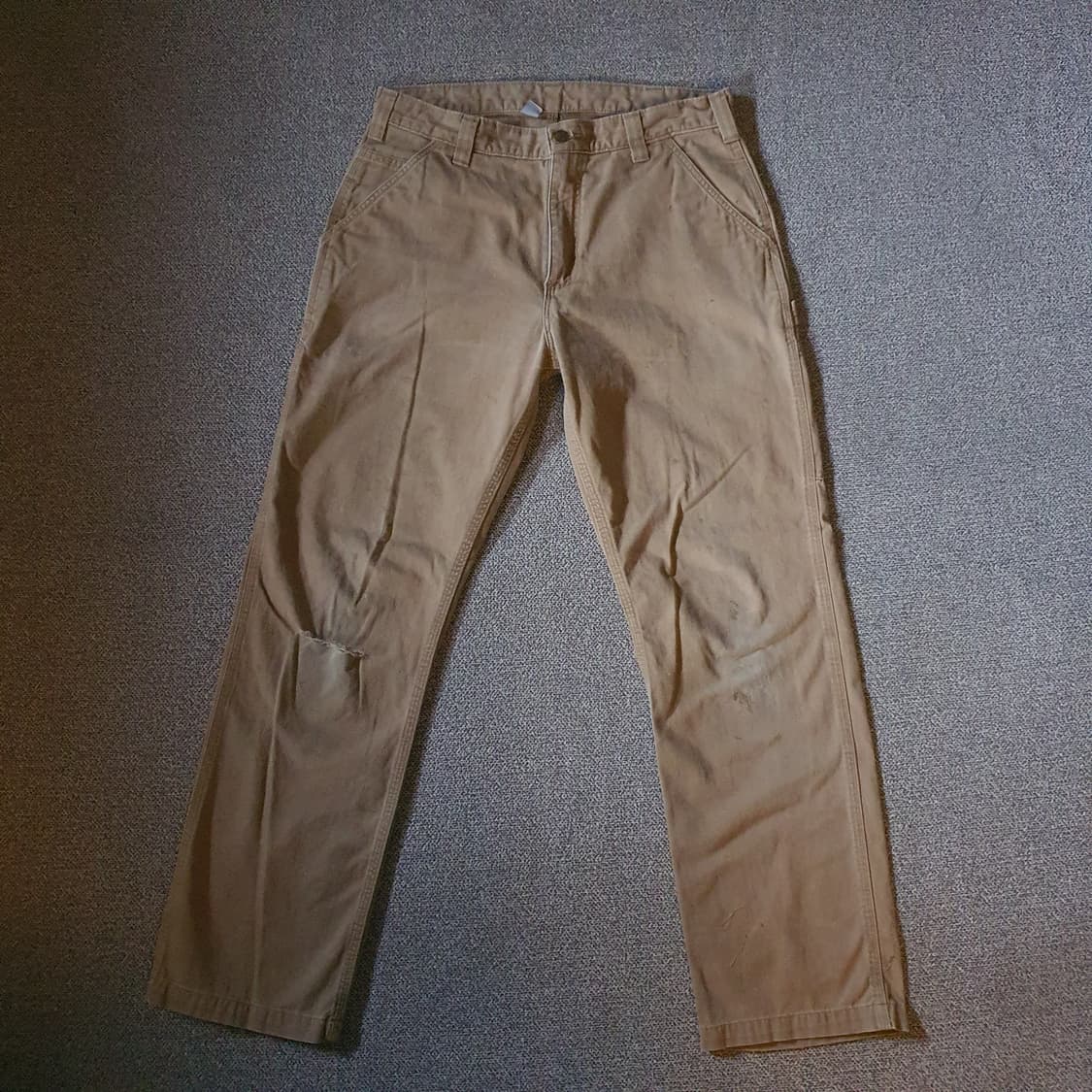 칼하트  릴렉스드 핏 트윌 던거리 워크 팬츠 no.76 상품이미지1