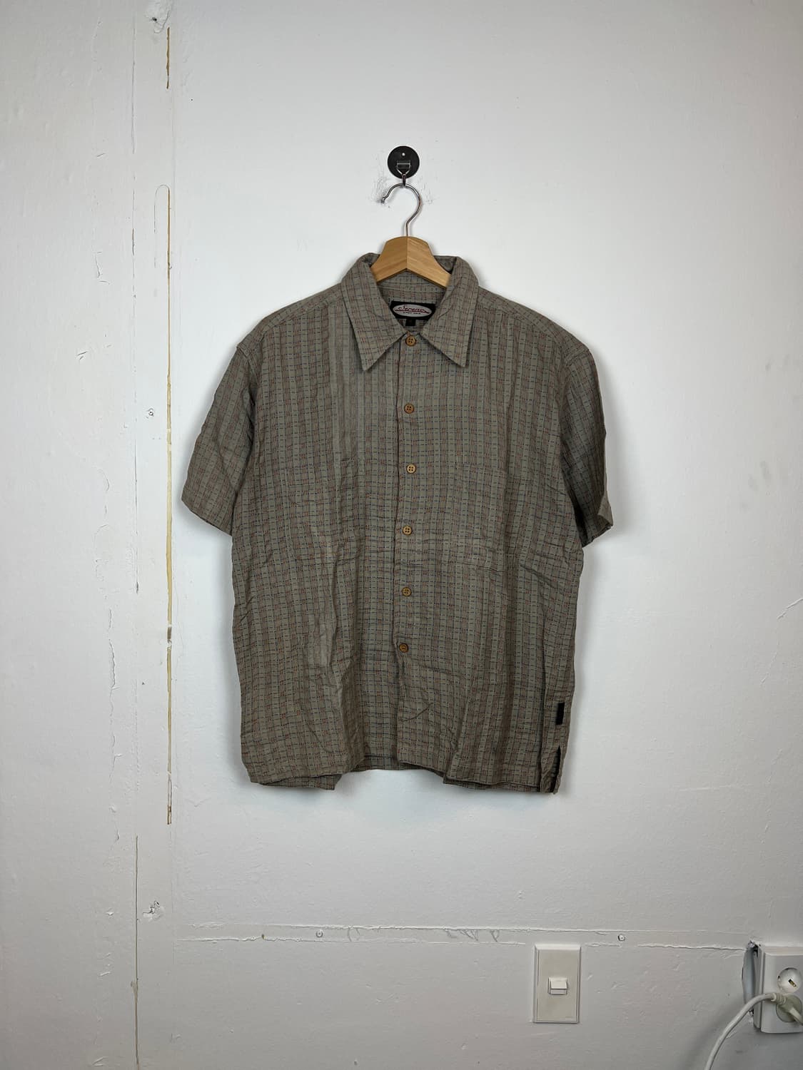 T201 Serena 베이지 스트리트웨어 반팔 셔츠 M 상품이미지1