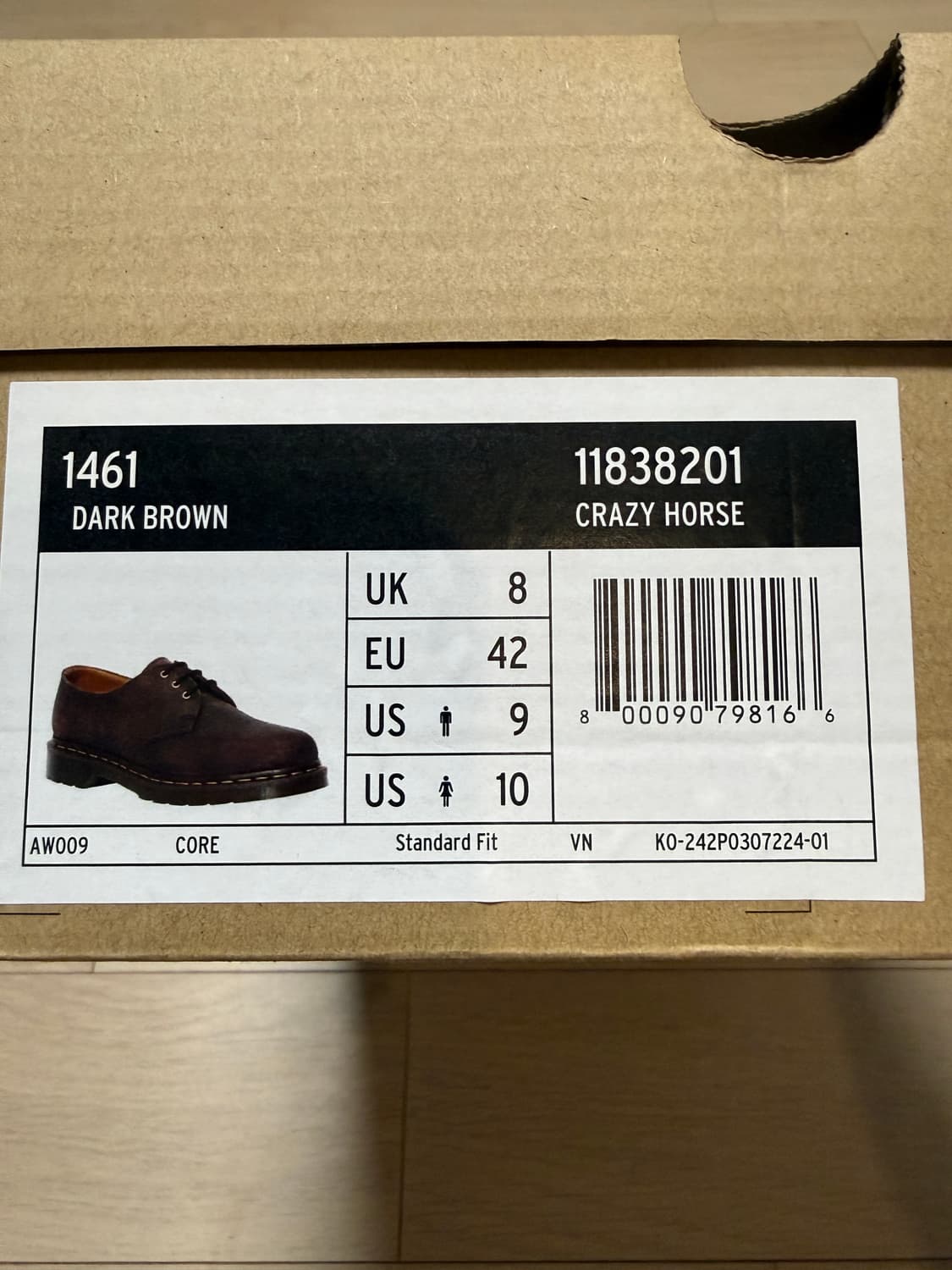 닥터마틴 1461 크레이지호스 270 상품이미지7