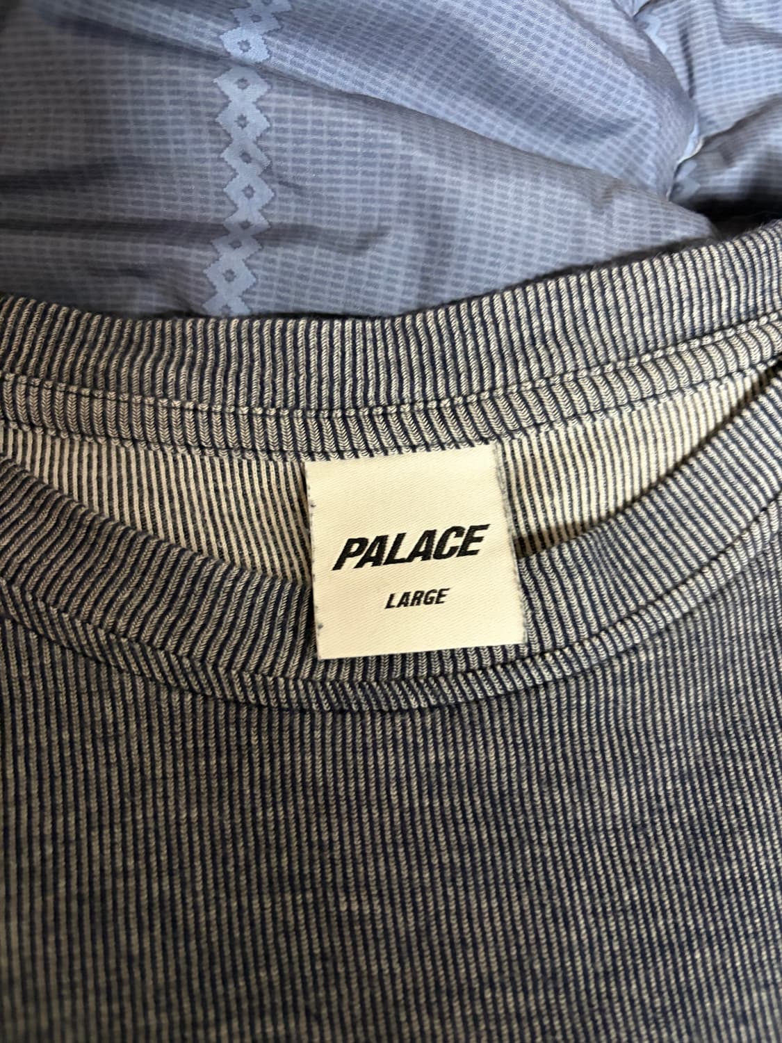 [L] 팔라스 렌티큘러 롱슬리브 네이비 그레이 상품이미지4