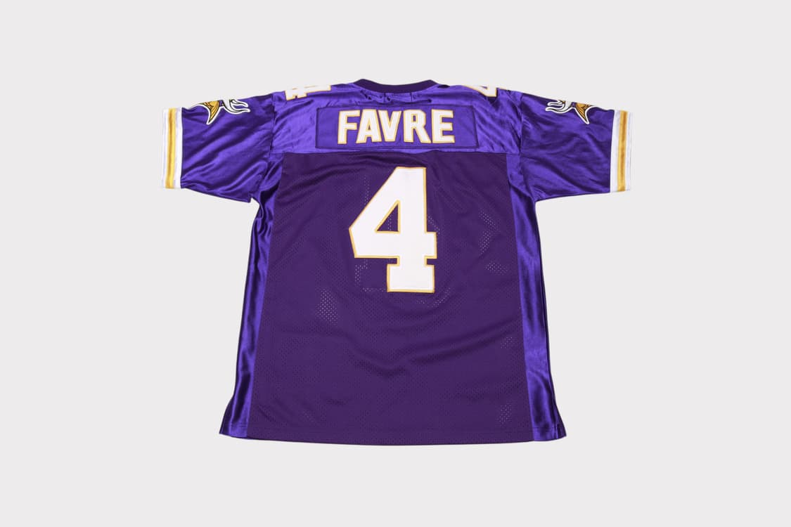 [L] 제프 해밀턴NFL 미네소타 바이킹스 브렛 파브 럭비 유니폼 상품이미지6