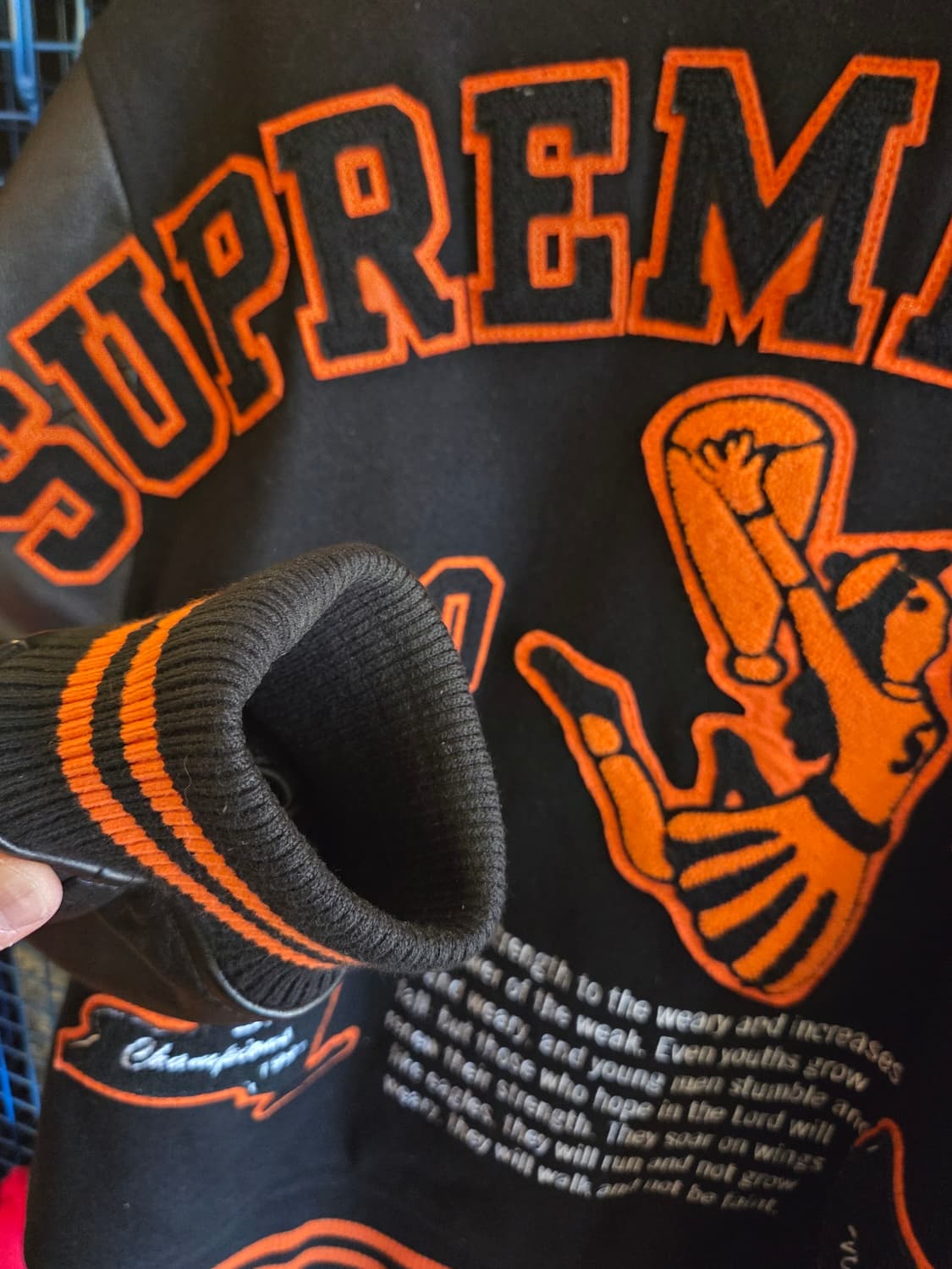 Supreme 19FW varsity Jacket 상품이미지5