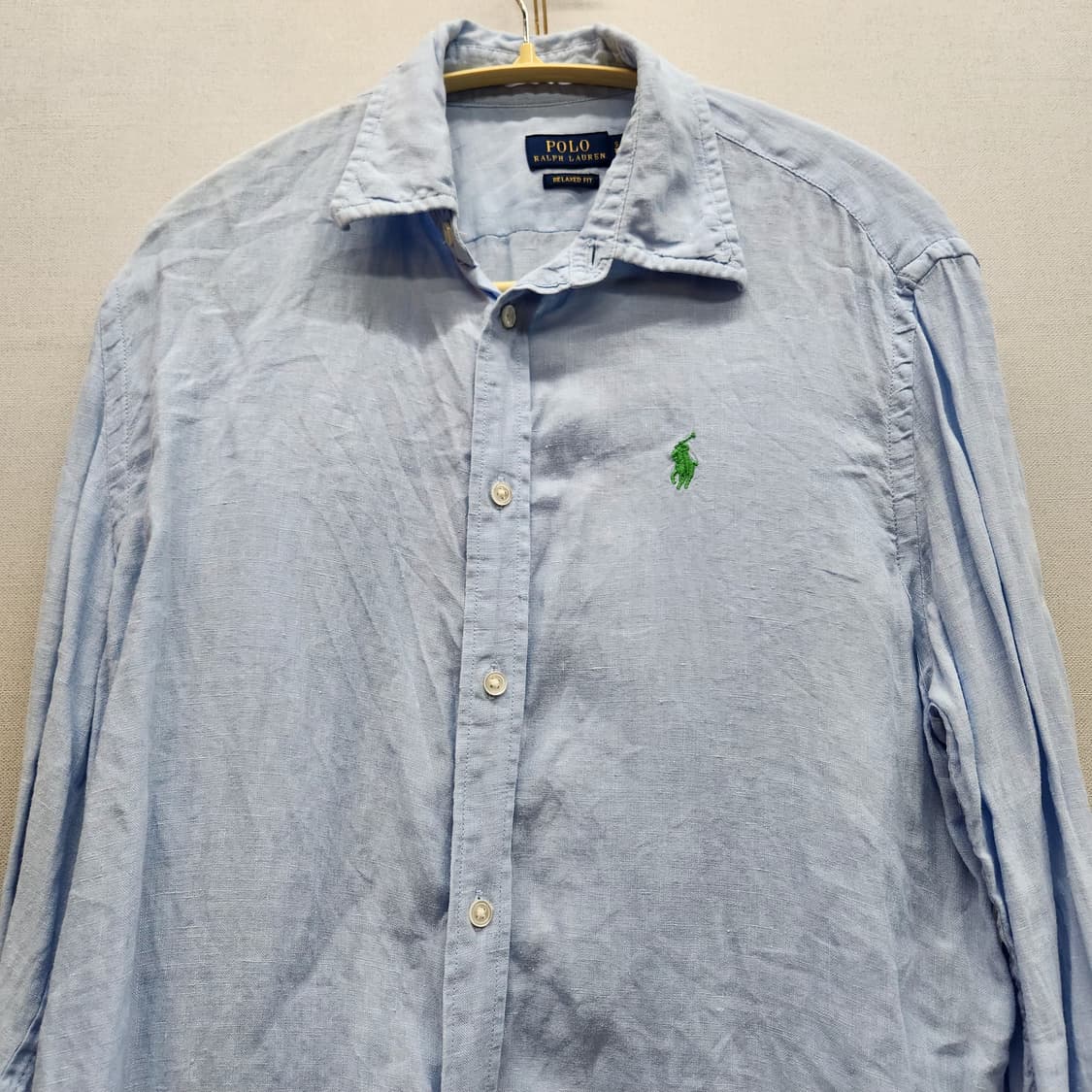 폴로랄프로렌 로고 린넨 셔츠 S(M) 상품이미지2