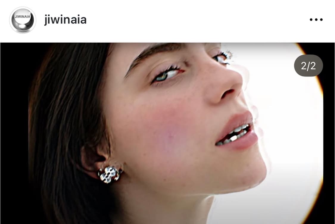 Jiwinaia 지위나이나 빌리아일리쉬 착용 69 귀걸이 상품이미지3