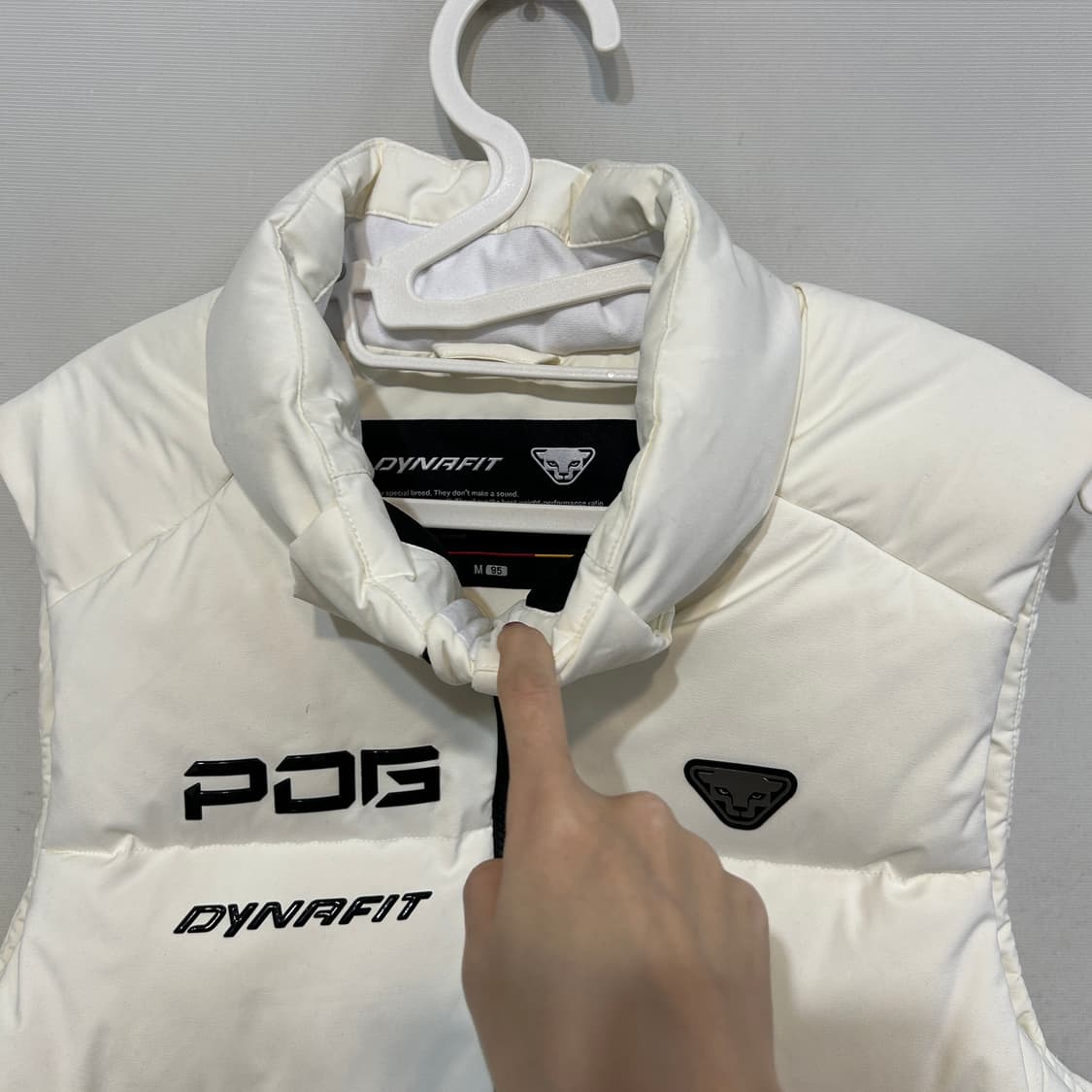 다이나핏 2021 거위털 패딩조끼 95 남녀공용 화이트 상품이미지2