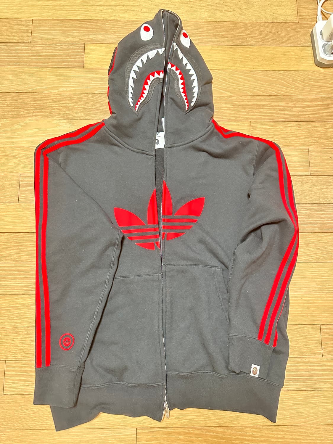 아디다스 베이프 샤크 후드집업 3XL(XL) 상품이미지2