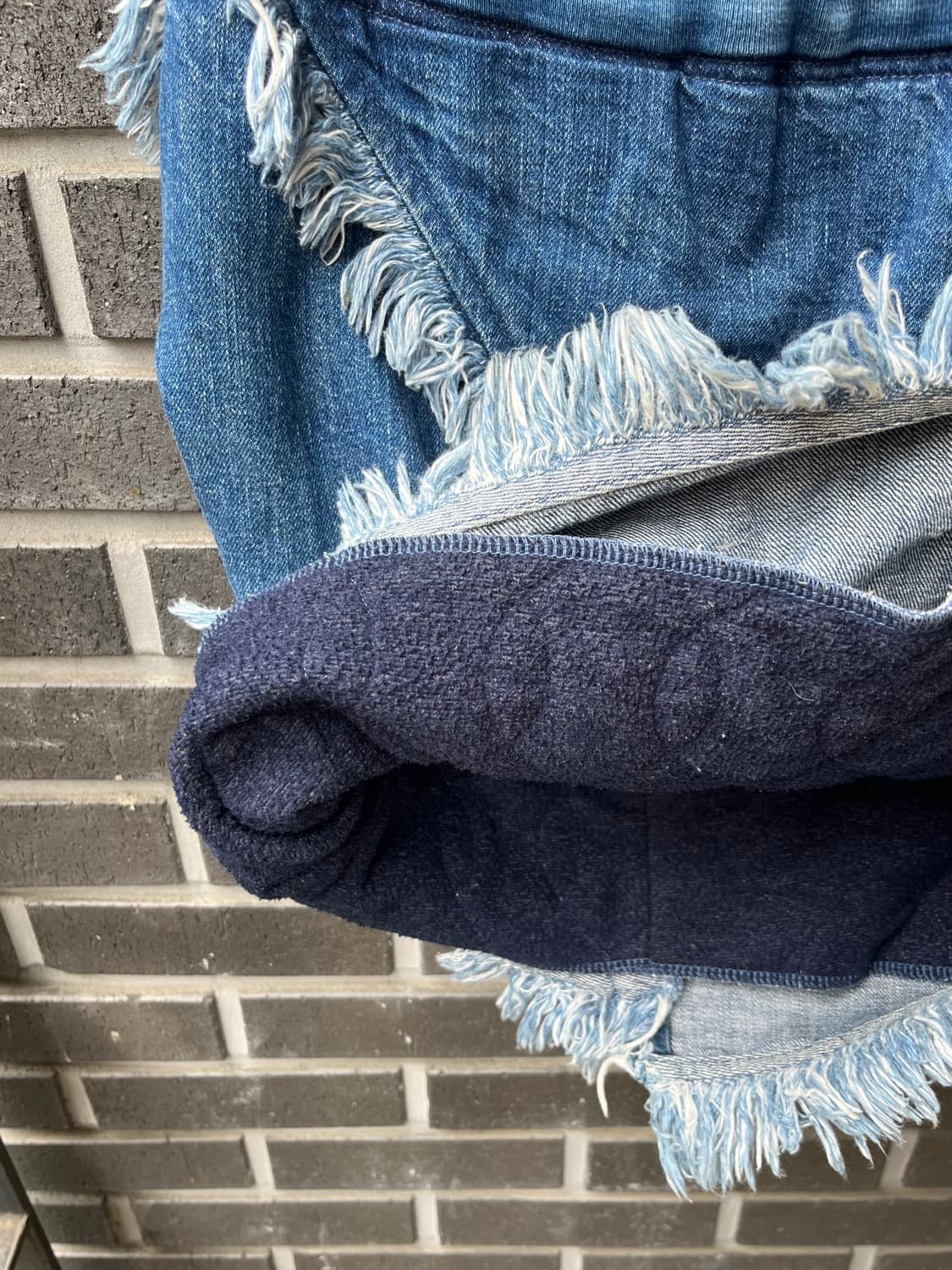 KAPITAL 캐피탈 언발 프린지 데님 스커트 상품이미지7