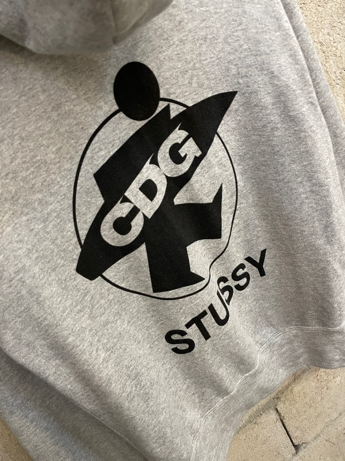 CDG x 스투시 로고 후드 티셔츠 상품이미지4
