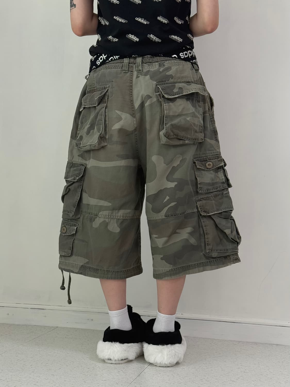 빈티지 카모 멀티포켓 버뮤다팬츠 상품이미지4