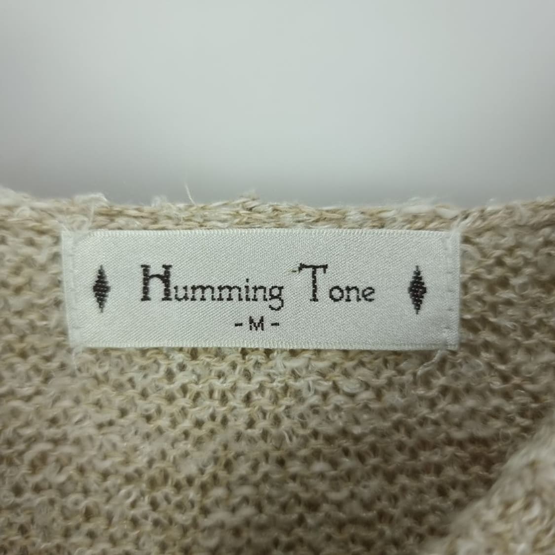 [일본빈티지] 에스닉 후드 니트 롱 가디건 베이지 M18303 상품이미지6