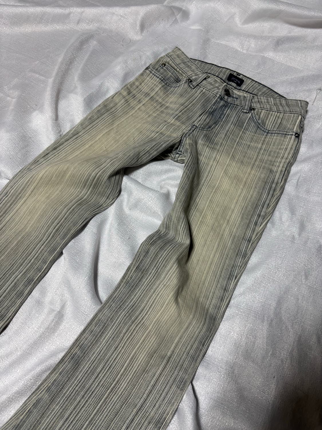 “Unknown” Y2K Stripe Design Boots-cut Pa 상품이미지5