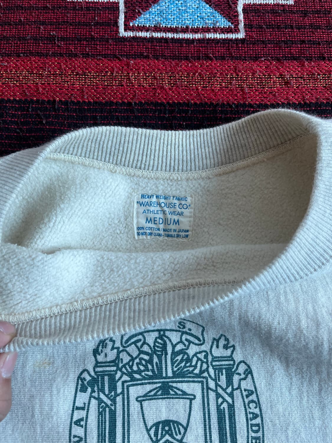 웨어하우스 밀리터리 네이비 스웻셔츠 맨투맨 WAREHOUSE 상품이미지4